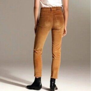 Denim Forum Corduroy Yoko High Rise Slim Pants - Brown